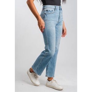 Daze Denim Soho High Rise Ankle Flare Jeans in All Mine Size 28